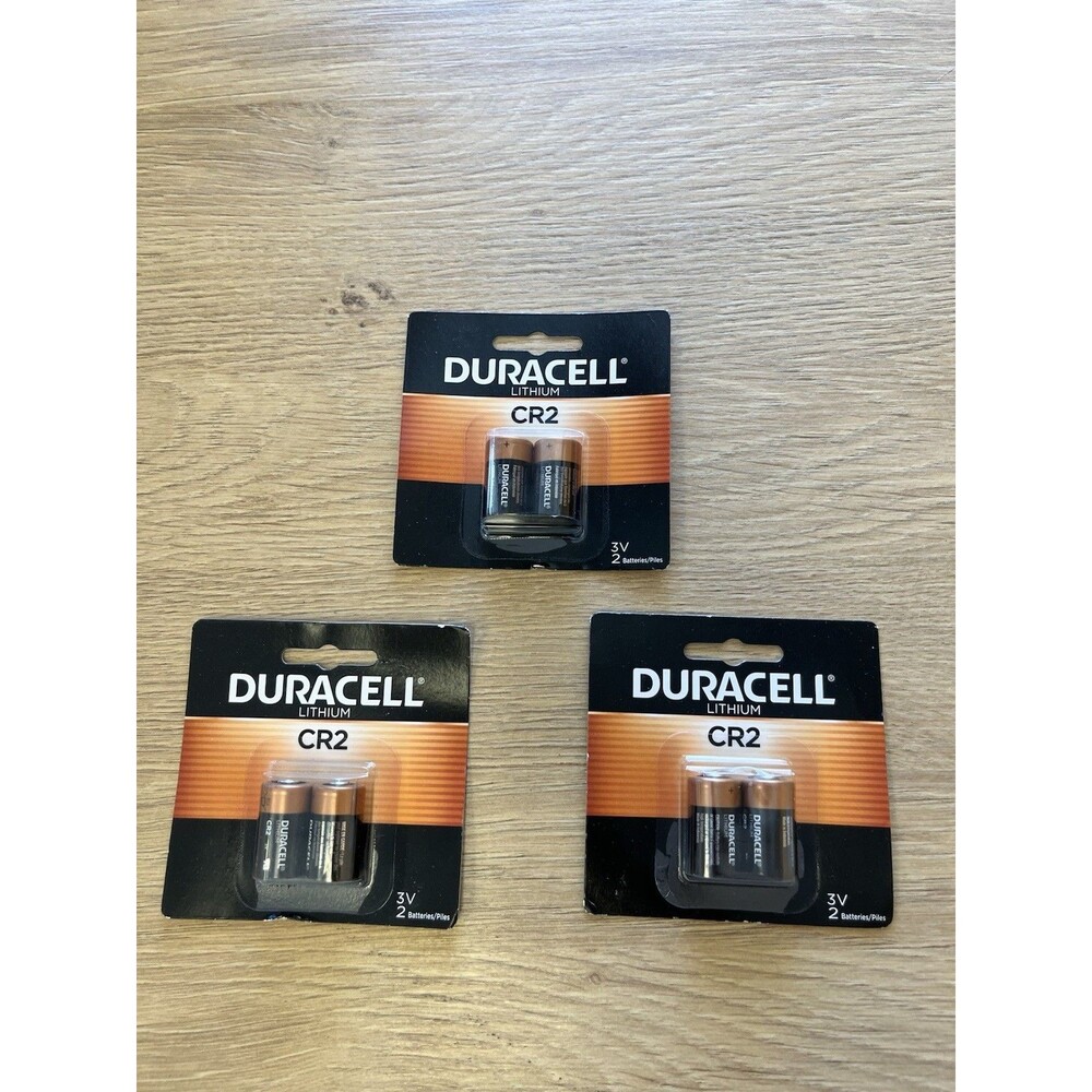 Lot of 3 Duracell - CR2 High Power Lithium Batteries 6 Total FREE SHIPPING!